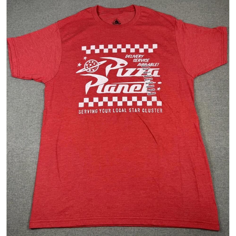 Disney Pixar Toy Story Pizza Planet Red Shirt Men’s Size M